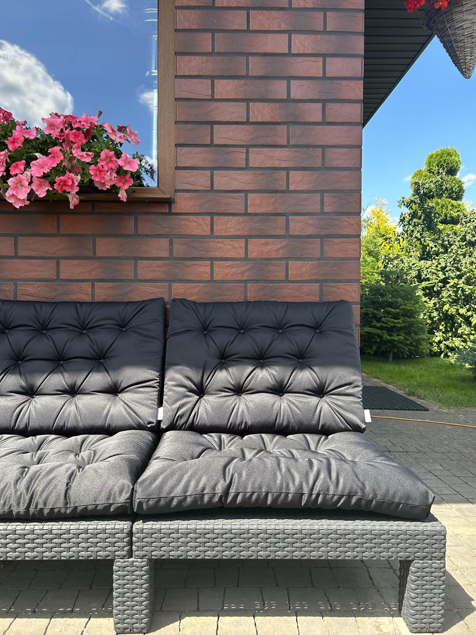 Подушка на сиденье для садовой мебели Чериот 60 х 60 Чёрный - фото 5 - id-p154770366