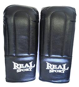 Перчатки тренировочные REALSPORT S, черный
