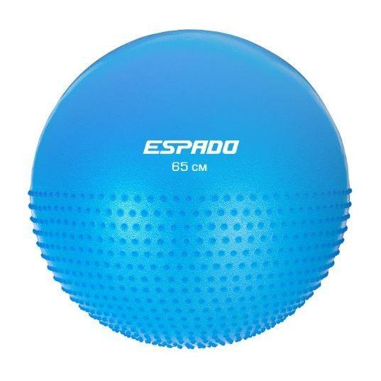 Мяч гимнастический ESPADO полумассажный 65см, антивзрыв, голубой ES3224 1/10 - фото 2 - id-p210955278