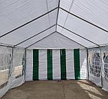 Торговая палатка Sundays Party 4x10 (белый-зеленый), фото 4