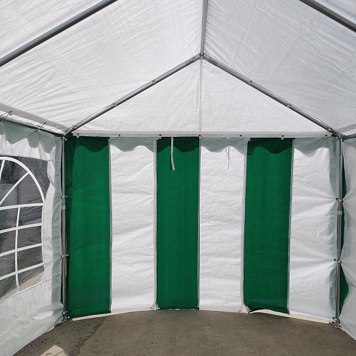 Торговая палатка Sundays Party 3x4 (белый-зеленый) - фото 4 - id-p210956321