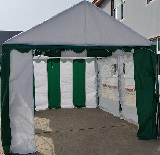 Торговая палатка Sundays Party 3x4 (белый-зеленый) - фото 5 - id-p210956321