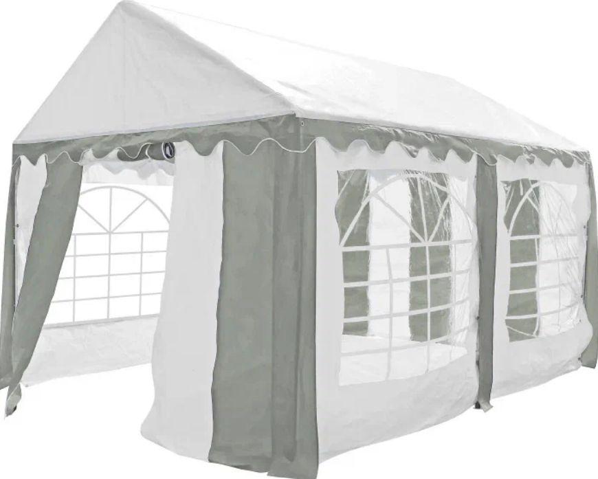 Торговая палатка Sundays Party 3x4 (белый-серый) - фото 1 - id-p210956324