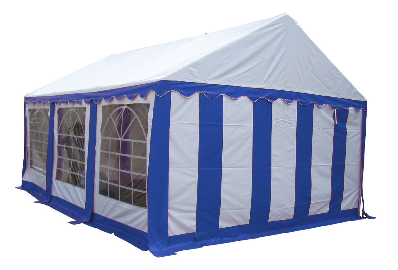 Торговая палатка Sundays Party 3x6 (белый/синий) - фото 1 - id-p210956329