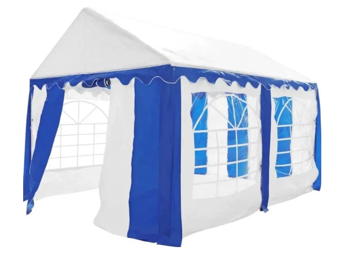 Торговая палатка Sundays Party 3x4 (белый-синий) - фото 1 - id-p210956330