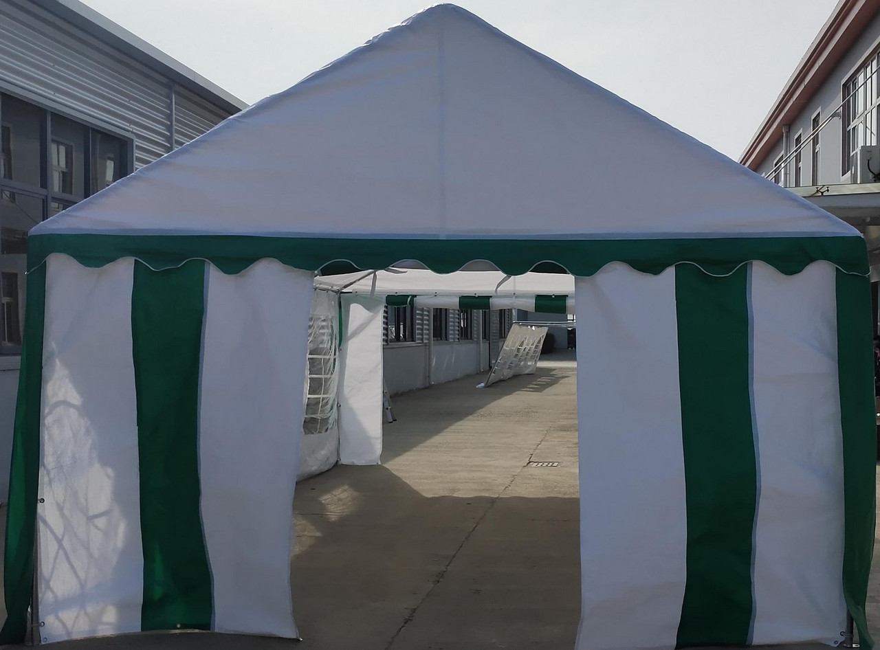 Торговая палатка Sundays Party 4x8 (белый-зеленый) - фото 2 - id-p210956331