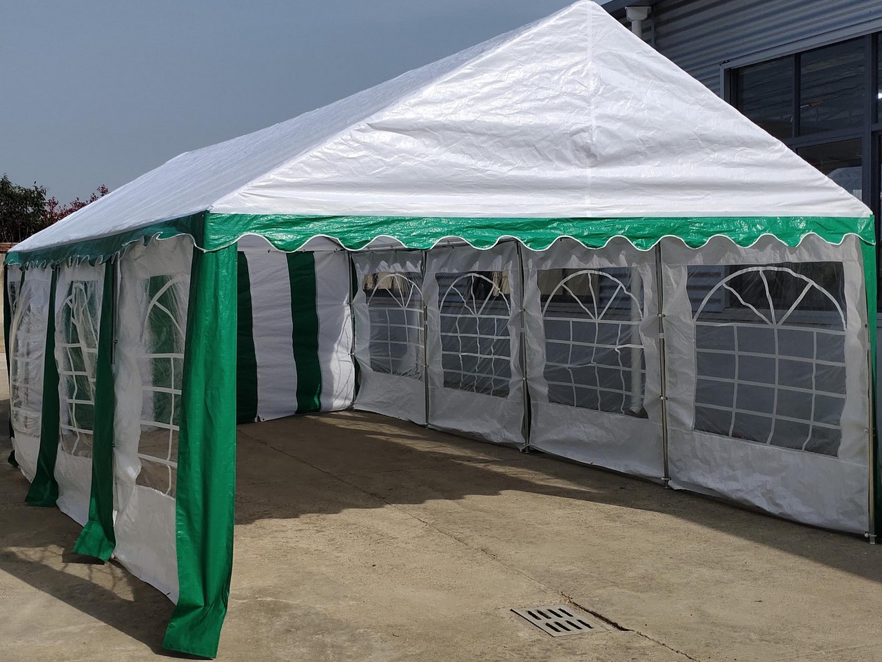 Торговая палатка Sundays Party 4x8 (белый-зеленый) - фото 4 - id-p210956331