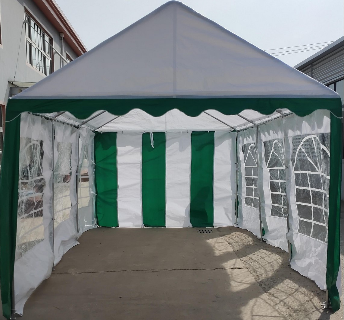 Торговая палатка Sundays Party 3x6 (белый-зеленый) - фото 2 - id-p210956332