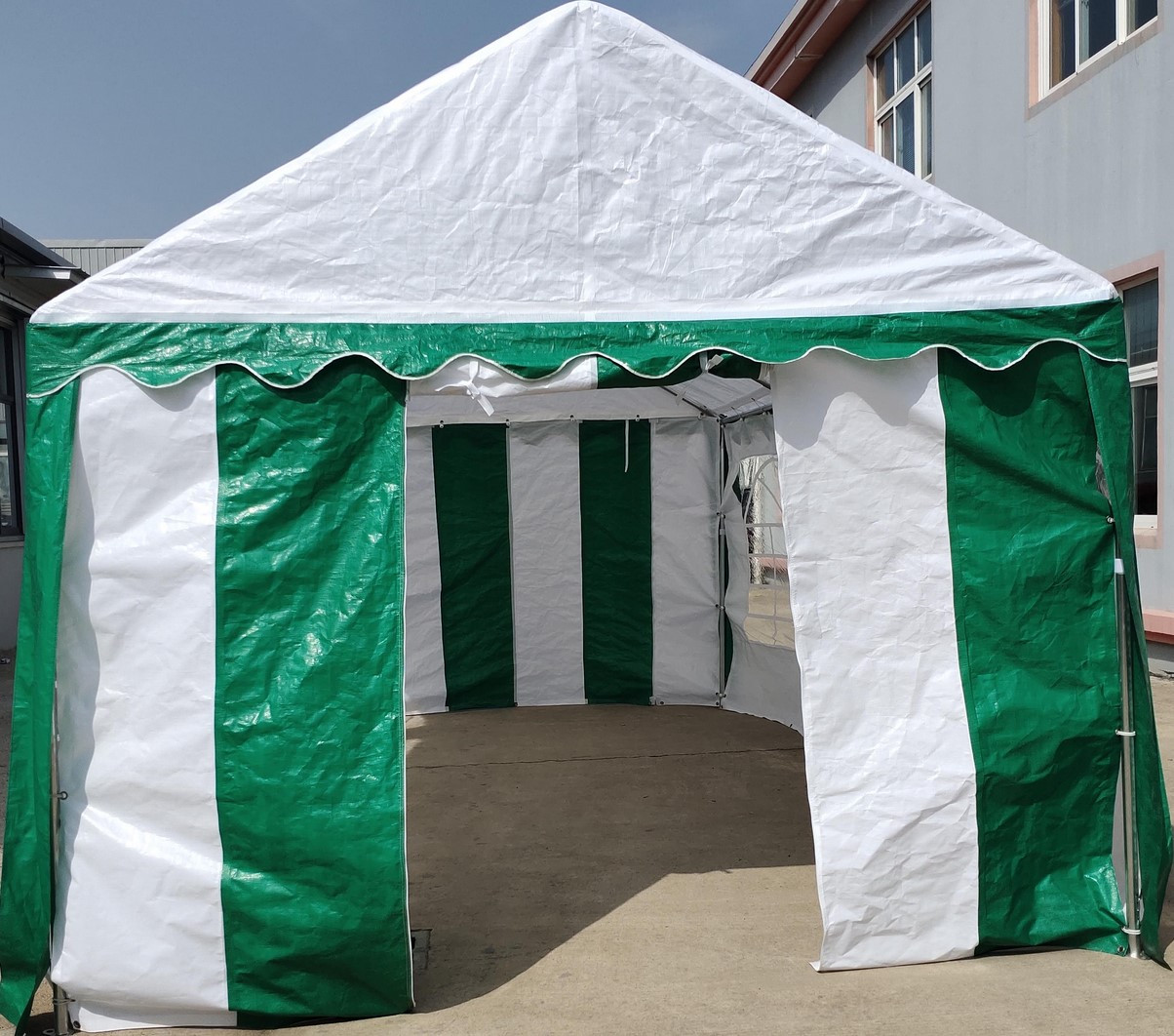 Торговая палатка Sundays Party 3x6 (белый-зеленый) - фото 3 - id-p210956332