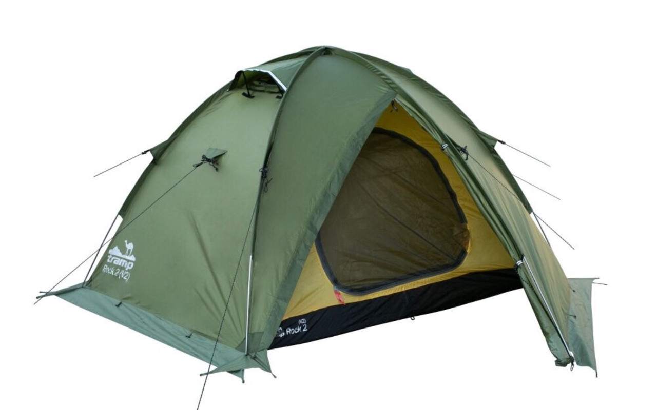Палатка Экспедиционная Tramp Rock 2 (V2) Green - фото 1 - id-p210955450