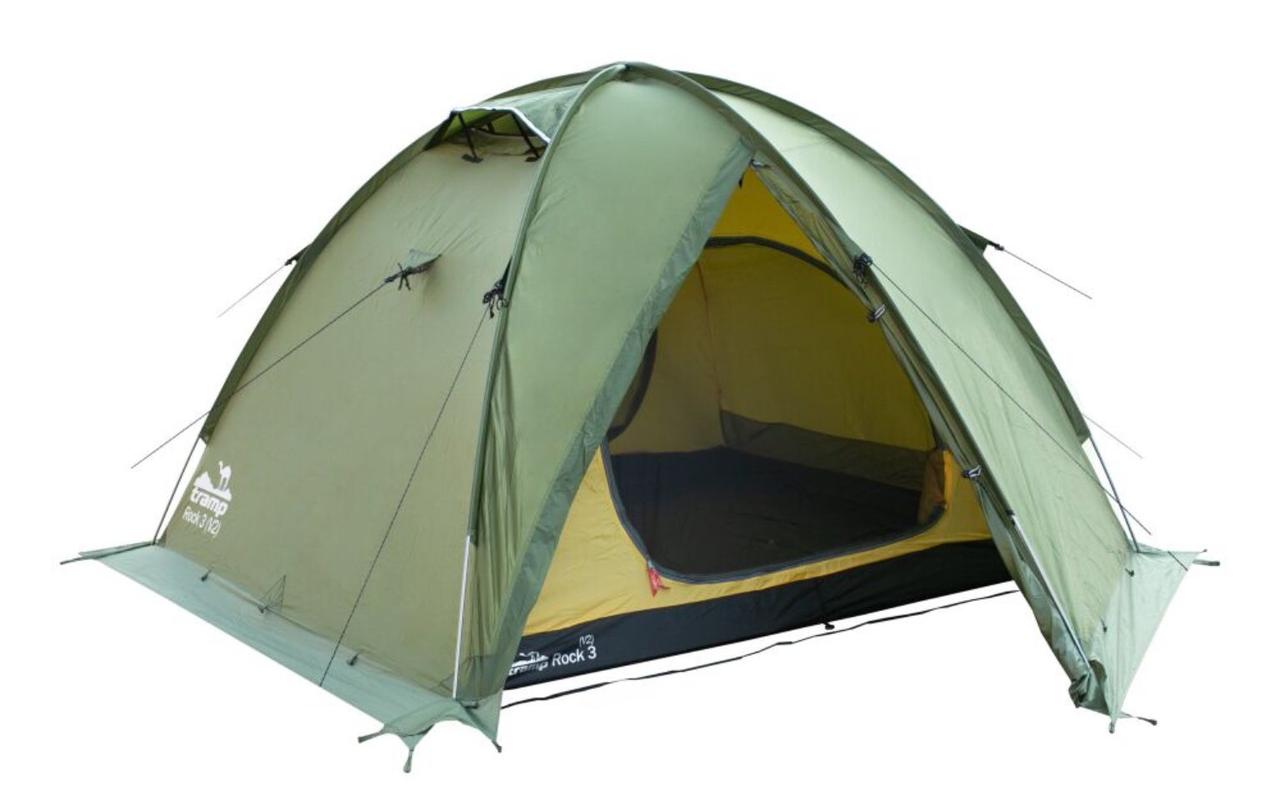 Палатка Экспедиционная Tramp Rock 4 (V2) Green - фото 1 - id-p210955458