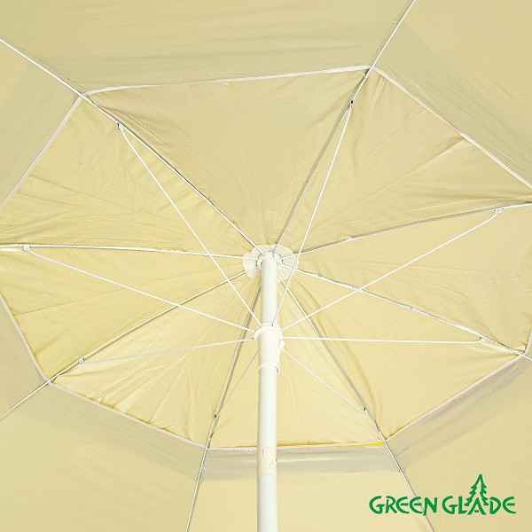 Зонт пляжный Green Glade 1282 (желтый) + ворот - фото 5 - id-p210956439