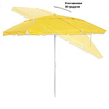 Зонт пляжный Green Glade 1282 (желтый) + ворот, фото 6