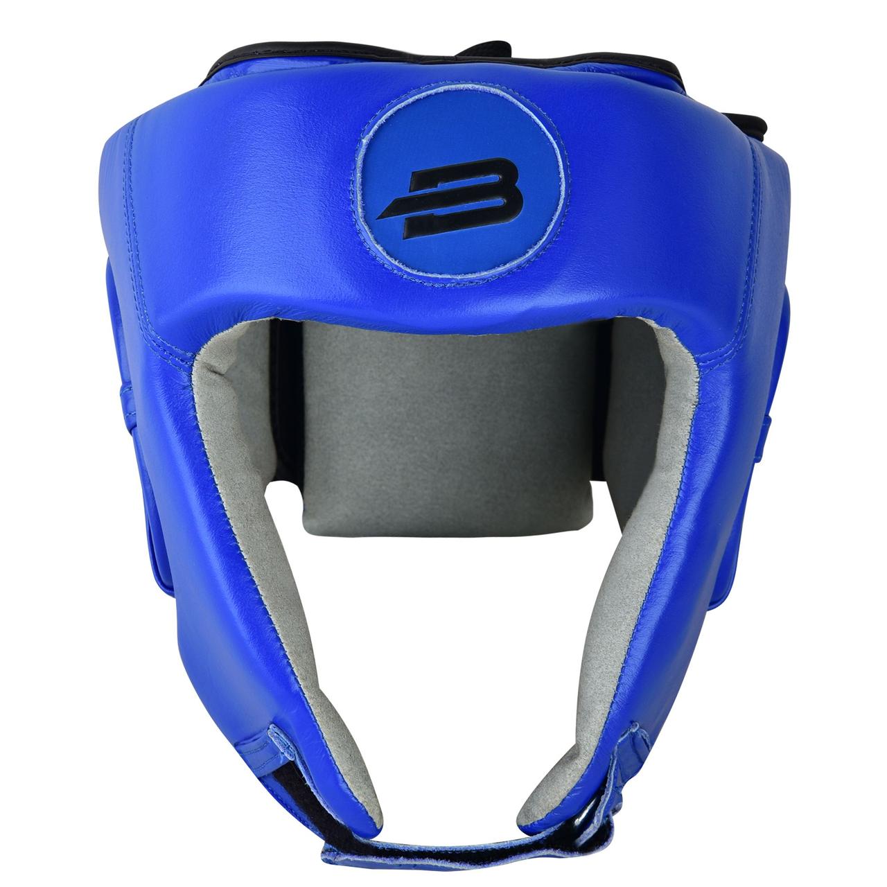 Шлем боевой BoyBo, BH500, кожа, XL, синий - фото 2 - id-p210955504