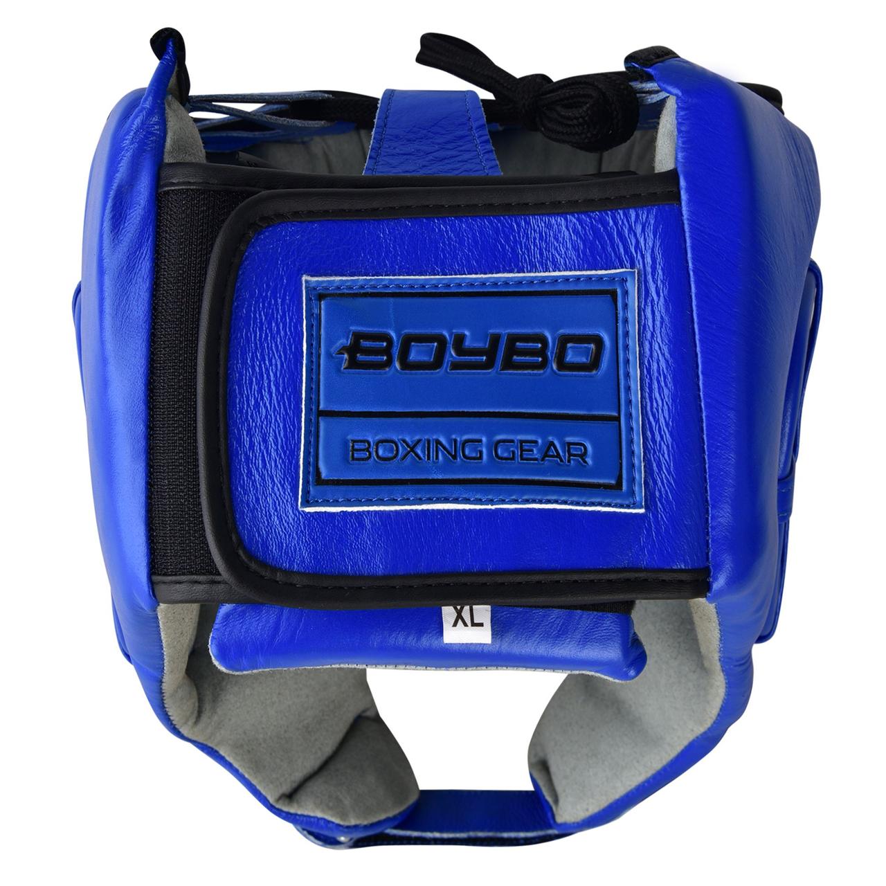 Шлем боевой BoyBo, BH500, кожа, XL, синий - фото 3 - id-p210955504
