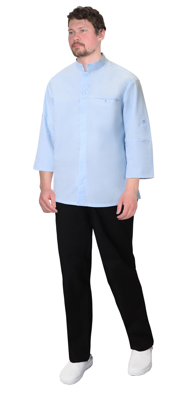 Блуза СИРИУС-ВЕНЕЦИЯ мужская голубая - фото 1 - id-p210958630