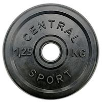 Диск обрезиненный Central Sport d26мм (1.25кг)