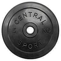 Диск обрезиненный Central Sport d26мм (5кг)