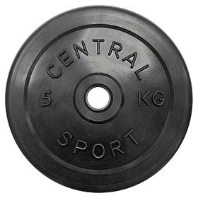 Диск обрезиненный Central Sport d26мм (5кг)