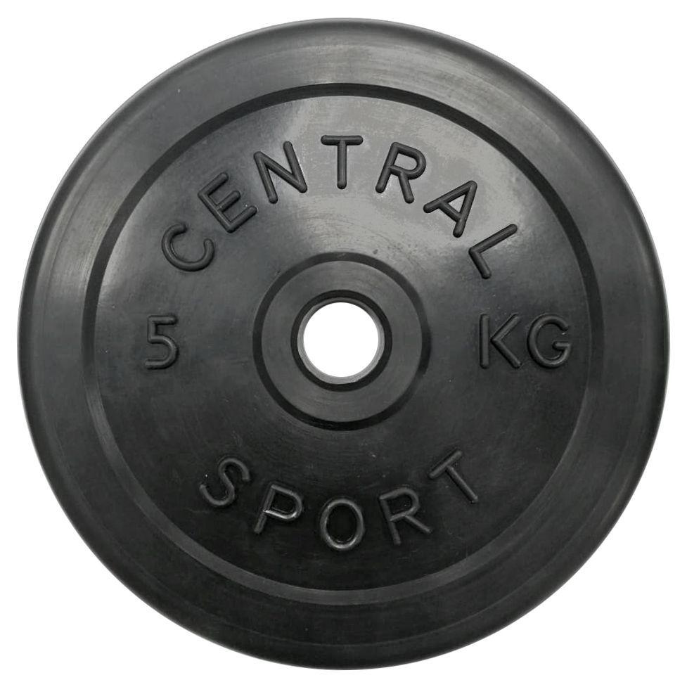 Диск обрезиненный Central Sport d26мм (5кг) - фото 1 - id-p210956491