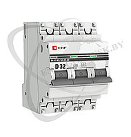 Автоматический выключатель ВА 47-63, 3P 32А (D) 4,5kA EKF PROxima