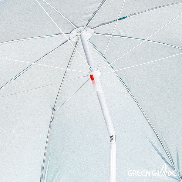 Зонт пляжный Green Glade 0012 (голубой) - фото 5 - id-p210955676