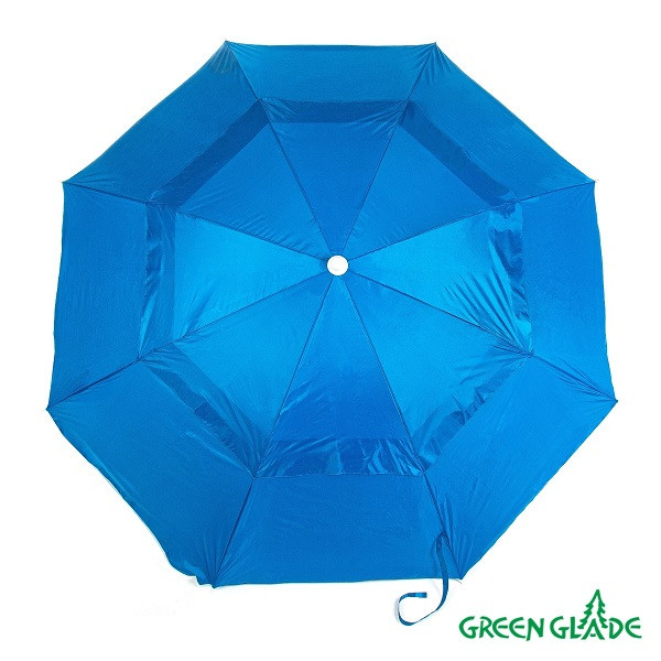 Зонт пляжный Green Glade 1281 (голубой ) + ворот - фото 3 - id-p210955680