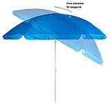 Зонт пляжный Green Glade 1281 (голубой ) + ворот, фото 5