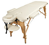 Массажный стол Atlas Sport складной 3-с 70 см деревянный (бежевый), фото 3