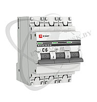 Автоматический выключатель ВА 47-63, 3P 6А (C) 4,5kA EKF PROxima