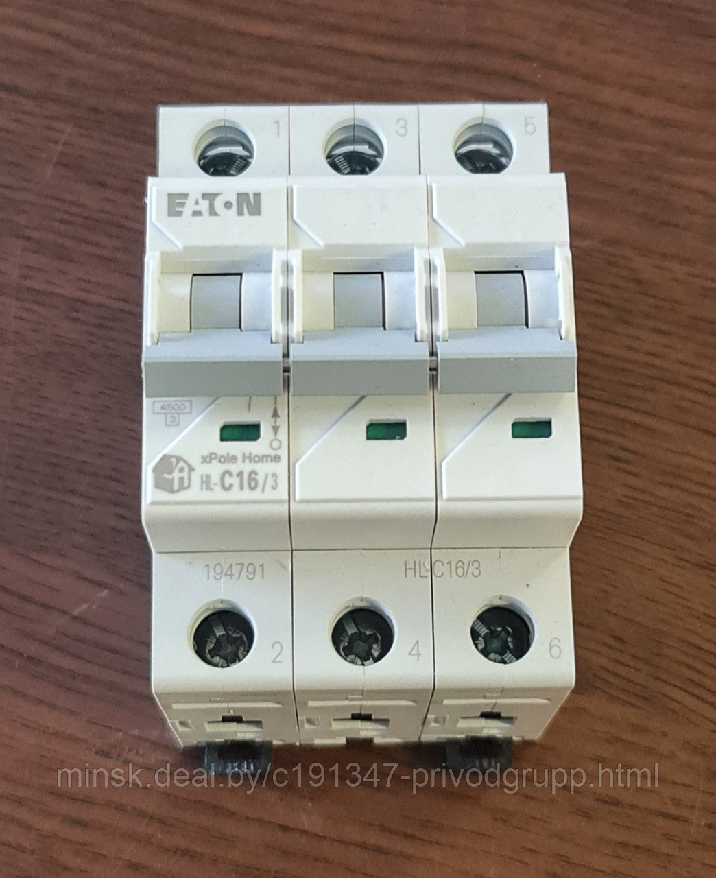 Автоматический выключатель НL-С 3Р, 63А, хар-ка С, 4,5кА - фото 1 - id-p210958501