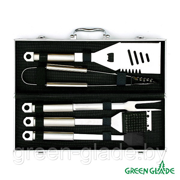 Набор для гриля Green Glade SC005 5 предметов в чемодане - фото 1 - id-p3332348