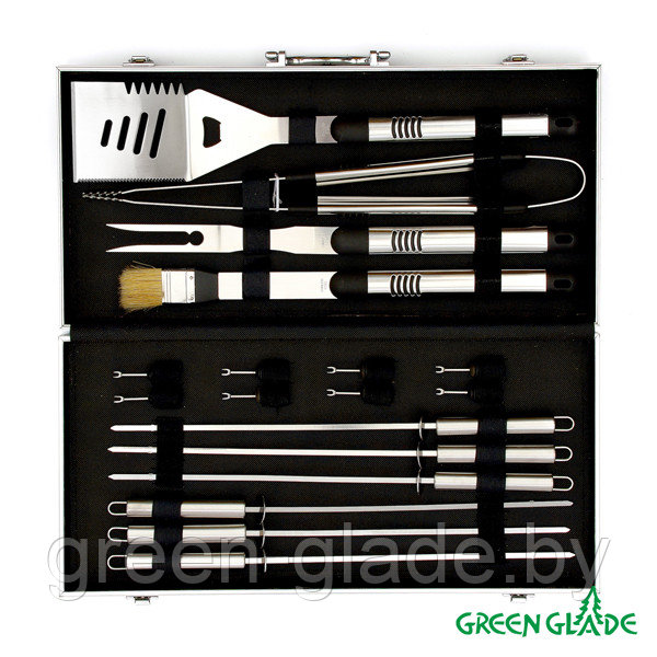 Набор для гриля Green Glade SC007 18 предметов в чемодане - фото 2 - id-p35645788