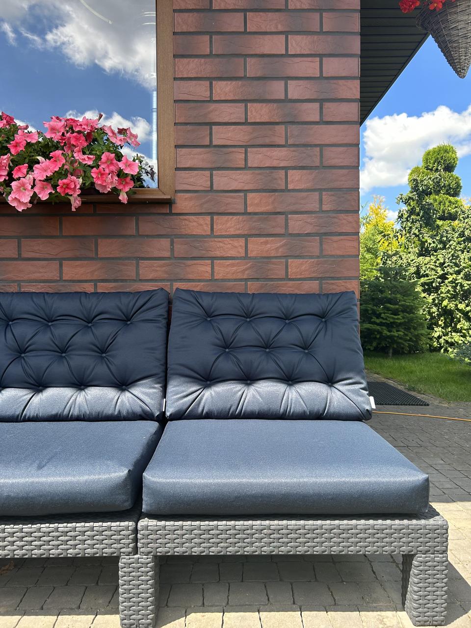 Подушка на сиденье для садовой мебели Гарди 60 х 60 Темно-синий - фото 5 - id-p155365014