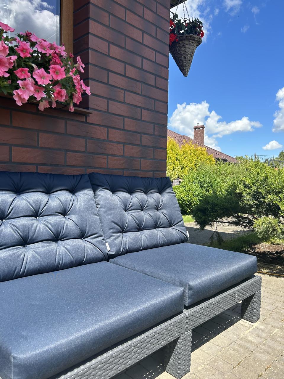 Подушка на сиденье для садовой мебели Гарди 60 х 60 Темно-синий - фото 6 - id-p155365014
