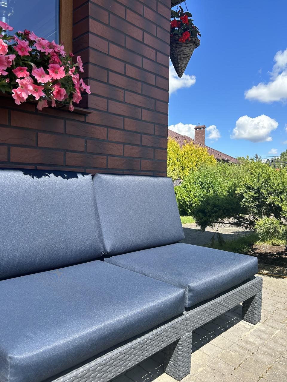 Подушка на сиденье для садовой мебели Гарди 60 х 60 Темно-синий - фото 4 - id-p155365014