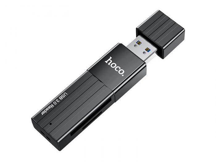 Карт-ридер Hoco HB20 USB 3.0 Black - фото 1 - id-p210578008