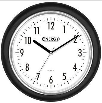 Настенные круглые часы стрелки кварцевые ENERGY EC-7 интерьерные оригинальные для спальни дома - фото 1 - id-p210913905