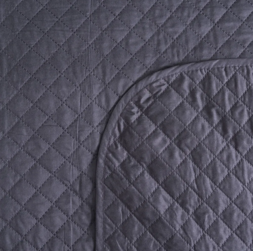 Покрывало на кровать "Taiyue Textil" 220х240. Ткань велюр. Графитовый цвет - фото 5 - id-p211000816