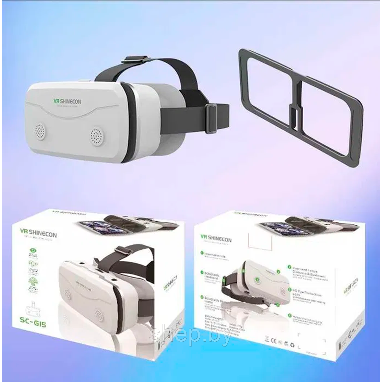 Очки виртуальной реальности VR Shinecon SC-G15 - фото 4 - id-p211017932