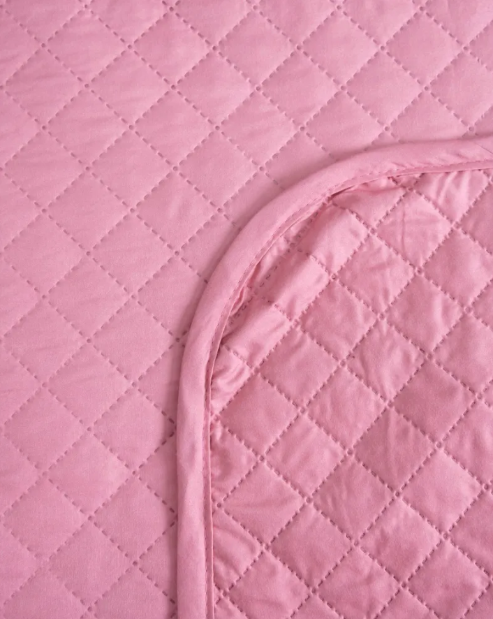 Покрывало на кровать "Taiyue Textil" 220х240. Ткань велюр. Малиновый цвет - фото 4 - id-p211021675