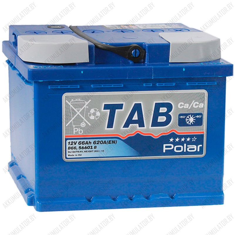 Аккумулятор TAB Polar Blue / [121166] / 66Ah / 620А / Прямая полярность / 242 x 175 x 190