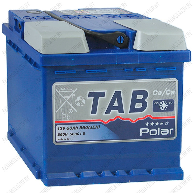 Аккумулятор TAB Polar Blue / Короткий / [121260] / 60Ah / 560А - фото 1 - id-p75048985