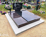 ДВОЙНОЙ ГРАНИТНЫЙ ПАМЯТНИК С ПОДХОРОНЕНИЕМ, фото 3