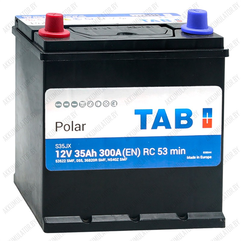 Аккумулятор TAB Polar S Asia / [246935] / 35Ah / 300А / Прямая полярность - фото 1 - id-p121280789