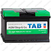 Аккумулятор TAB Stop & Go AGM / [213070] / 70Ah / 760А