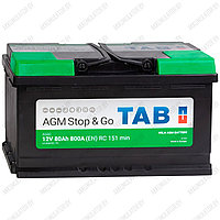 Аккумулятор TAB Stop & Go AGM / [213080] / 80Ah / 800А