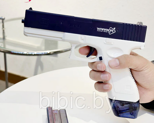 Детский водный пистолет Glock водяной на аккумуляторе для игры детей подростков мальчиков девочек - фото 2 - id-p211037962