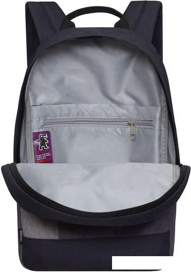 Городской рюкзак Grizzly RXL-327-3 (черный/серый) - фото 4 - id-p209926968