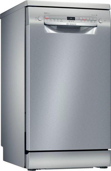 Посудомоечная машина Bosch Serie 2 SPS2IKI02E, узкая, напольная, 45см, загрузка 9 комплектов, нержавеющая